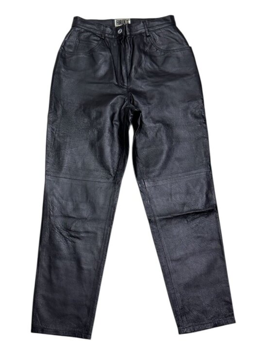 Forenza Pants - FORENZA GENUINE LEATHER Designer Vintage Retro Casual Pants Womens Small